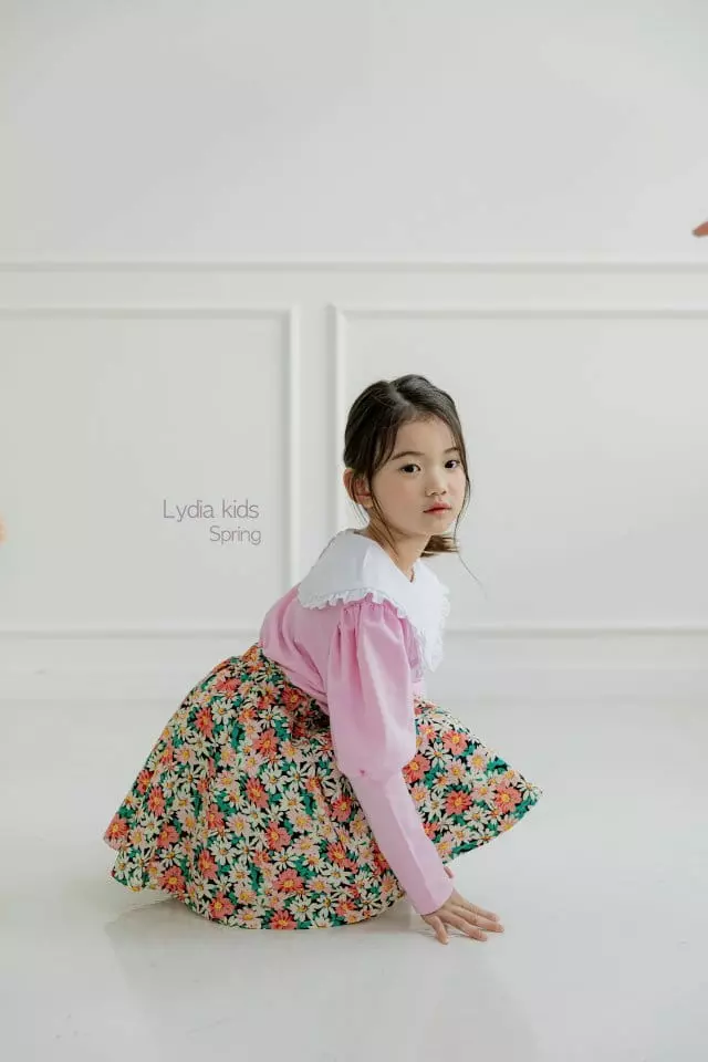 Lydia - Korean Children Fashion - #childrensboutique - Colalr Puff Tee - 5