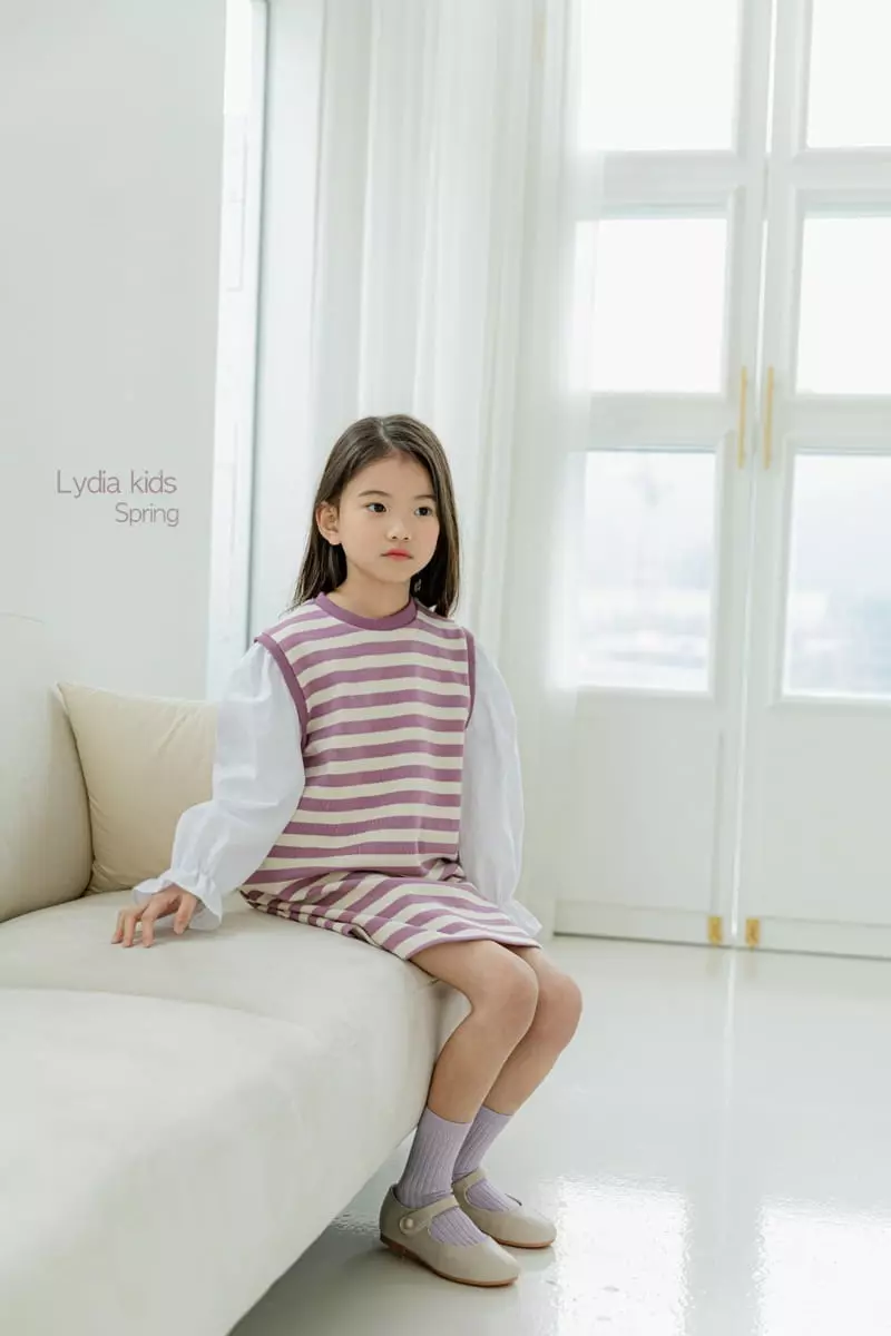 Lydia - Korean Children Fashion - #childrensboutique - Stripes One-piece - 6