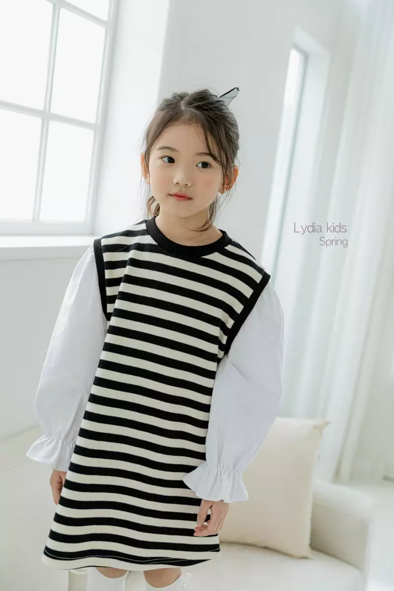Lydia - Korean Children Fashion - #designkidswear - Stripes One-piece - 7