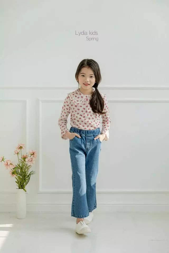 Lydia - Korean Children Fashion - #kidsshorts - Jasmine Collar Tee - 8