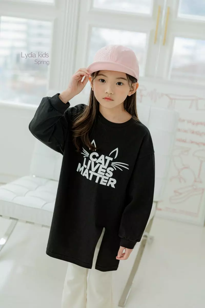 Lydia - Korean Children Fashion - #kidsshorts - Kitty Tee - 7