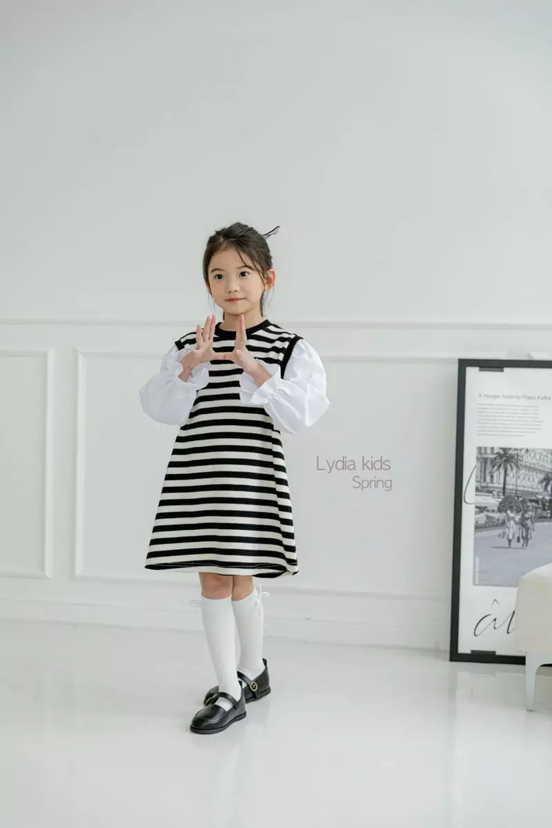 Lydia - Korean Children Fashion - #kidsstore - Stripes One-piece - 11