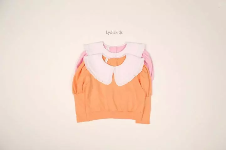 Lydia - Korean Children Fashion - #kidzfashiontrend - Colalr Puff Tee - 11