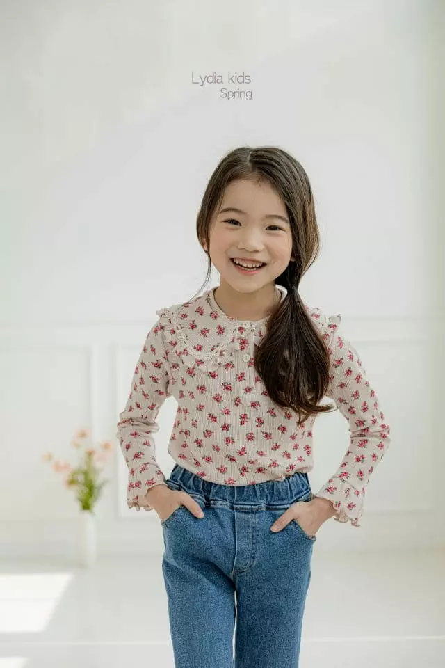 Lydia - Korean Children Fashion - #kidzfashiontrend - Jasmine Collar Tee - 10
