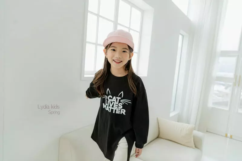 Lydia - Korean Children Fashion - #kidzfashiontrend - Kitty Tee - 9