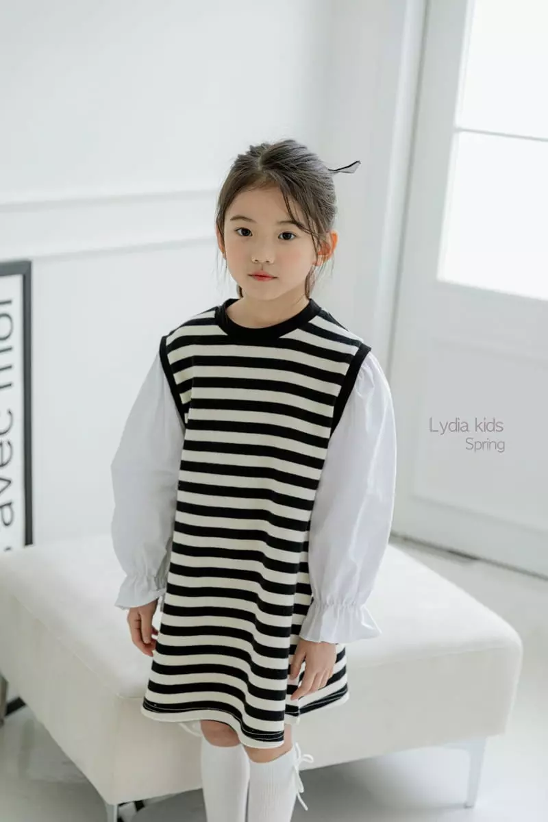 Lydia - Korean Children Fashion - #kidzfashiontrend - Stripes One-piece - 12