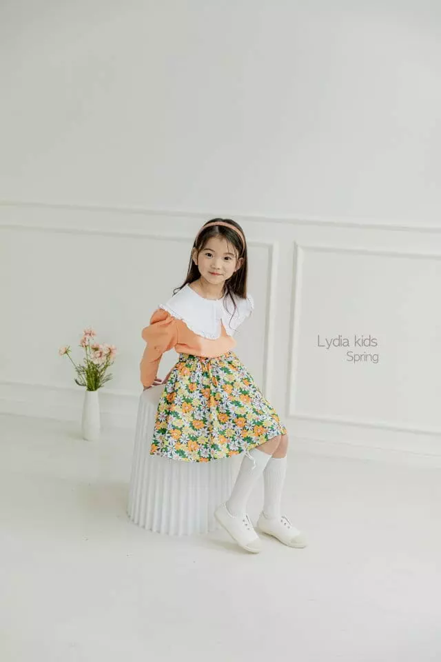 Lydia - Korean Children Fashion - #littlefashionista - Flower Skirt