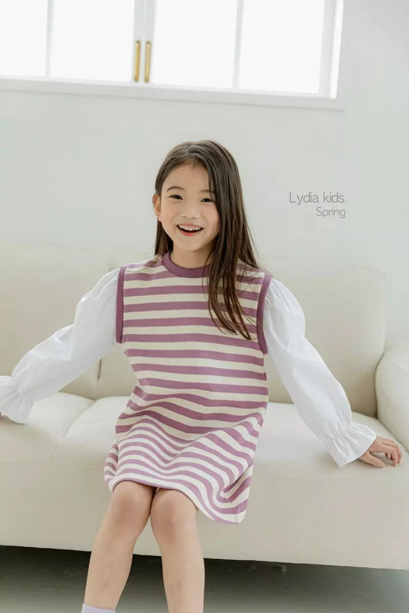 Lydia - Korean Children Fashion - #magicofchildhood - Stripes One-piece