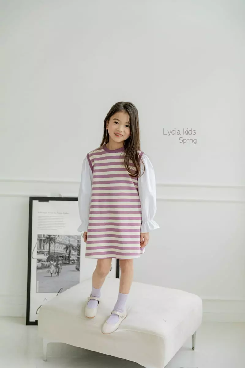 Lydia - Korean Children Fashion - #minifashionista - Stripes One-piece - 2