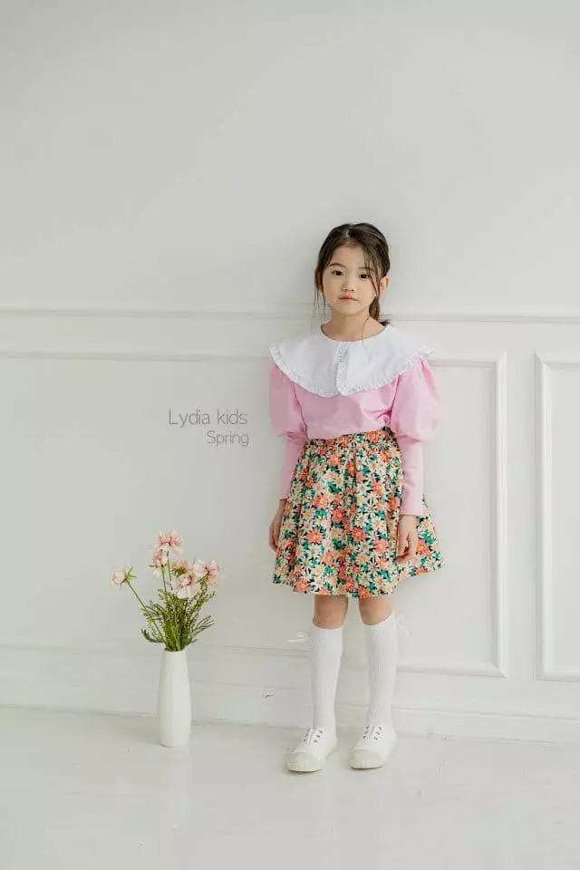 Lydia - Korean Children Fashion - #minifashionista - Flower Skirt - 4