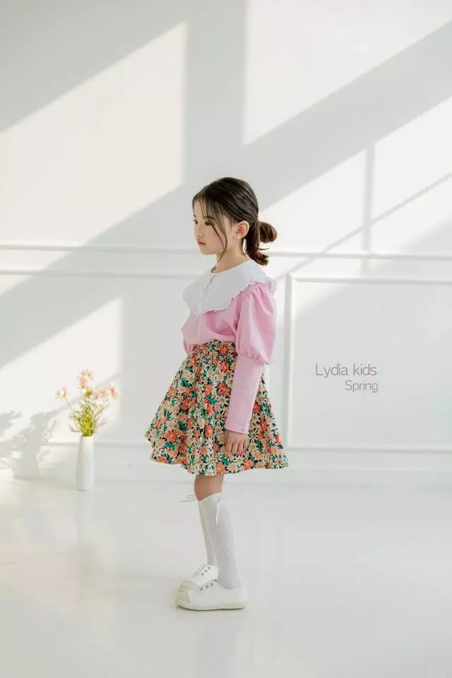 Lydia - Korean Children Fashion - #stylishchildhood - Flower Skirt - 7