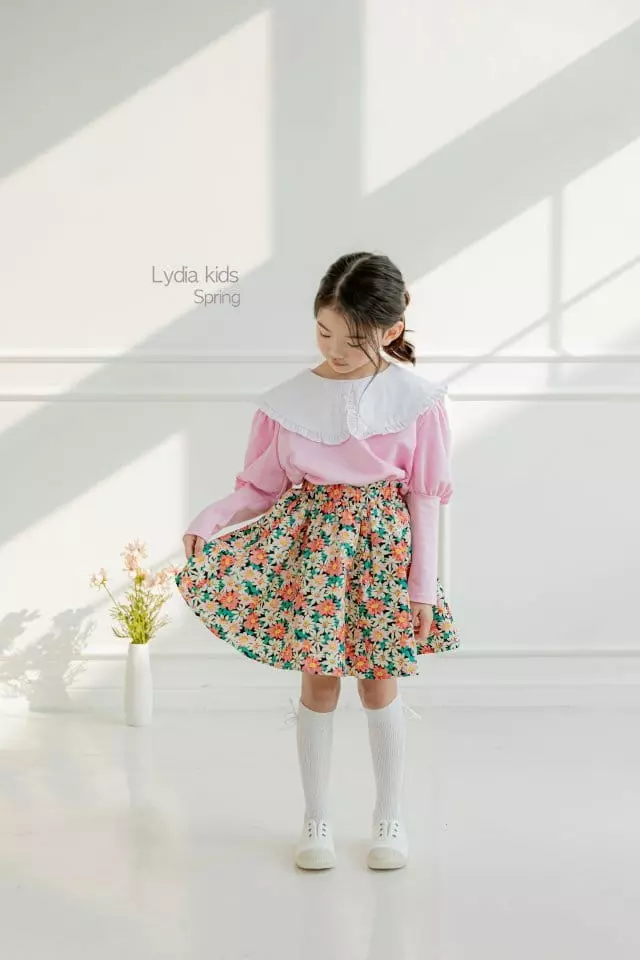 Lydia - Korean Children Fashion - #todddlerfashion - Flower Skirt - 5