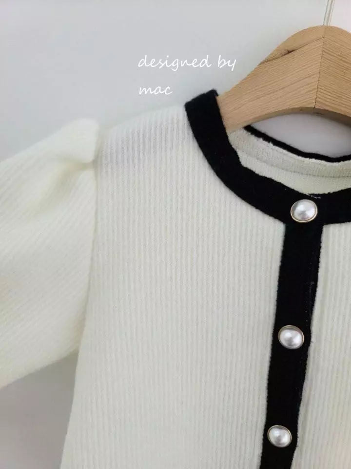Mac - Korean Baby Fashion - #babyboutique - Puff Cardigan Bloomer Set - 6