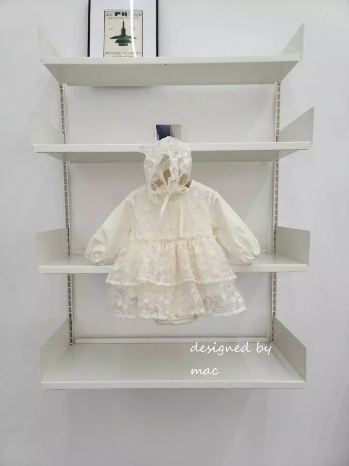 Mac - Korean Baby Fashion - #babyfever - Lace One-piece Bodysuit - 4