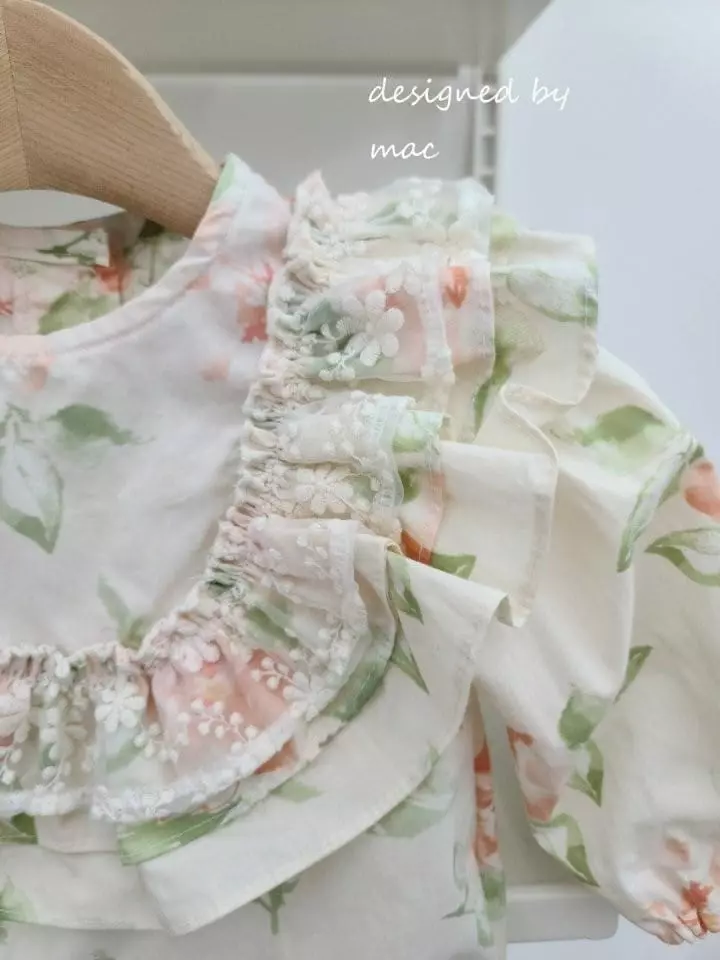 Mac - Korean Baby Fashion - #babyoutfit - Frill Bodysuit - 3