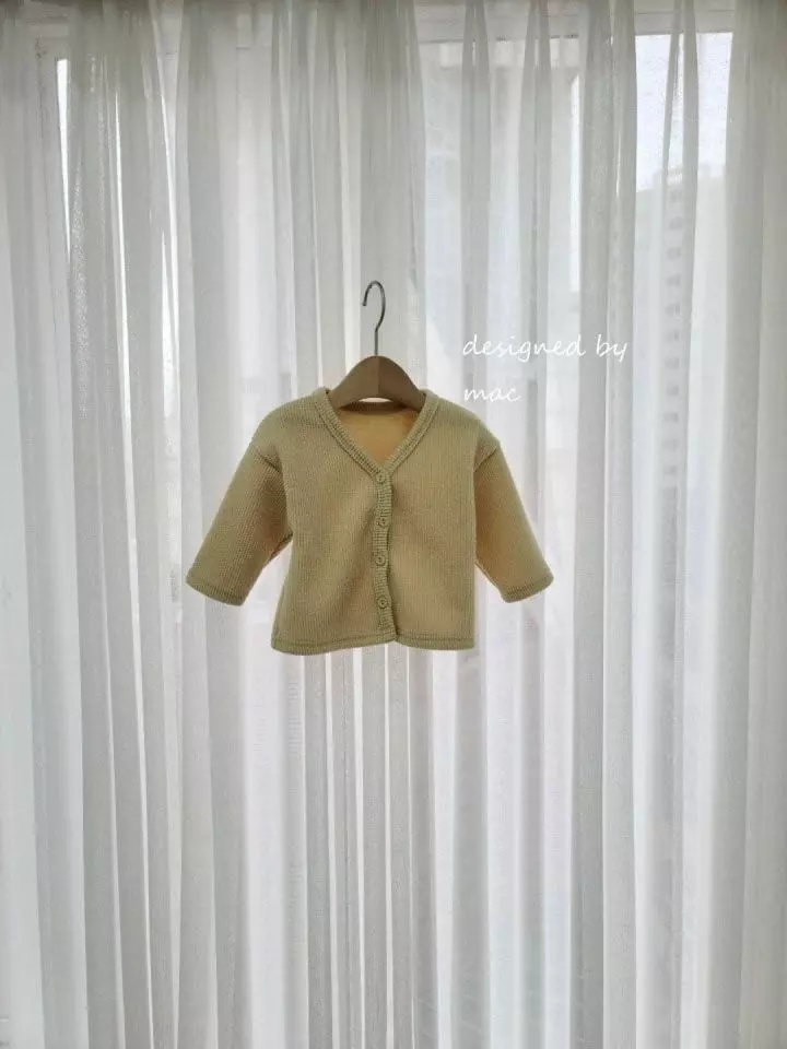 Mac - Korean Baby Fashion - #babyoutfit - Rib Cardigan - 2