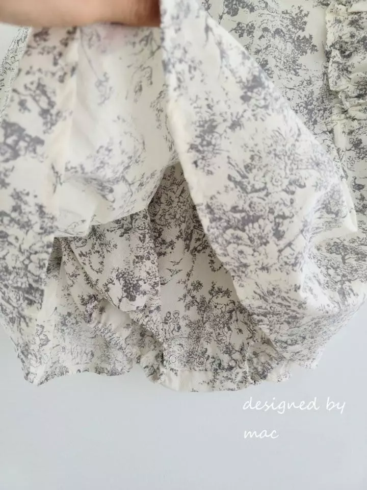 Mac - Korean Baby Fashion - #babyoutfit - Drawung One-piece Bodysuit - 11