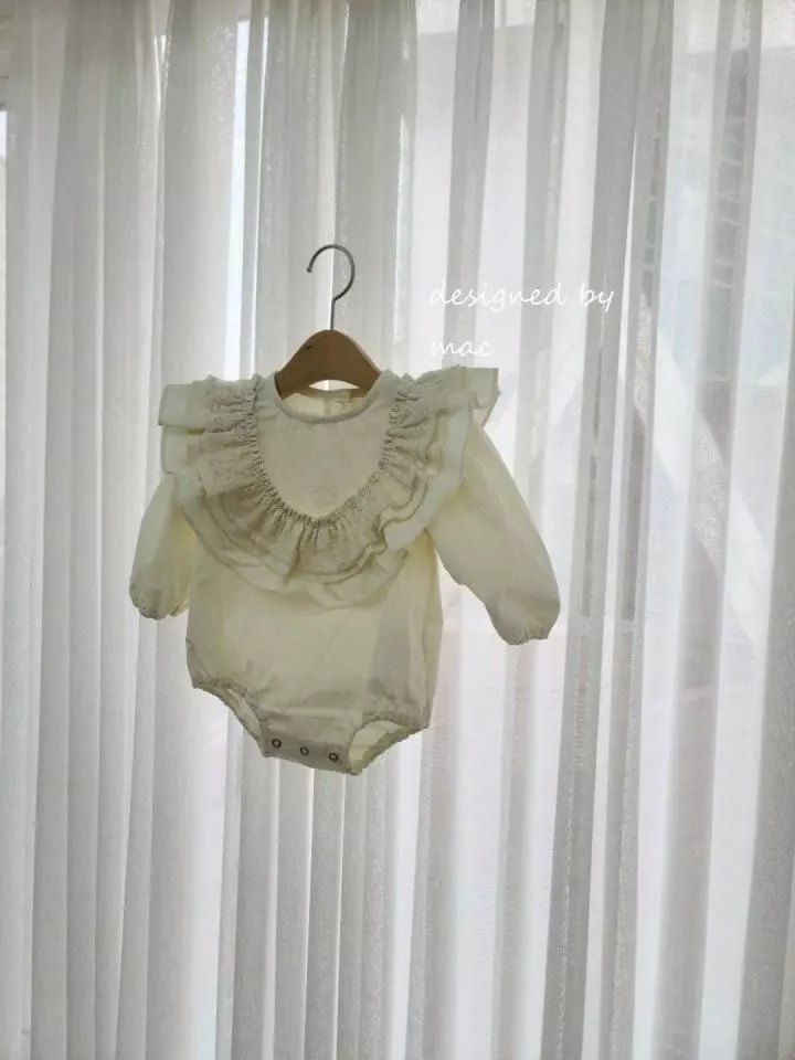 Mac - Korean Baby Fashion - #babyoutfit - Frill Bodysuit - 4