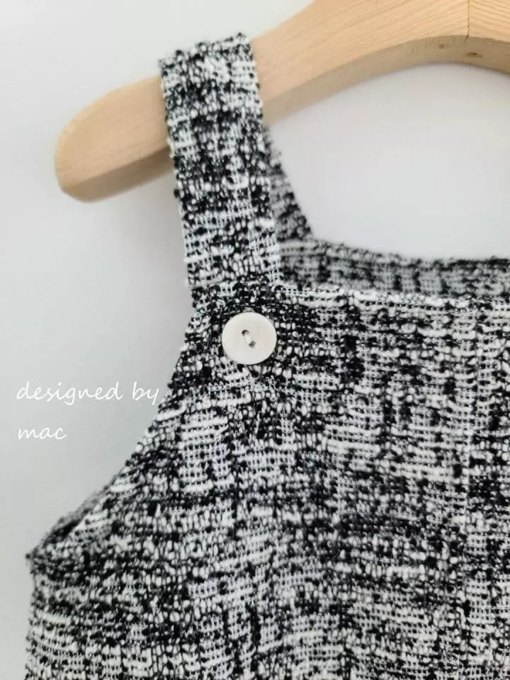 Mac - Korean Baby Fashion - #babyoutfit - Twid Dungarees - 4