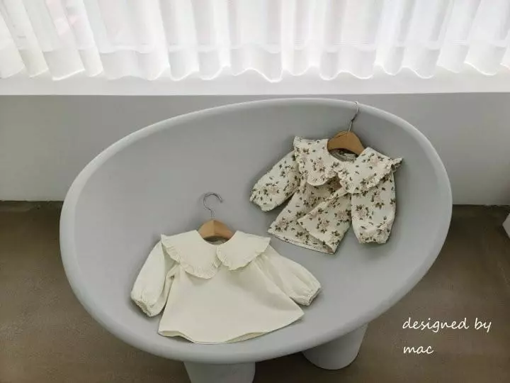 Mac - Korean Baby Fashion - #onlinebabyboutique - Big Collar Blouse - 6