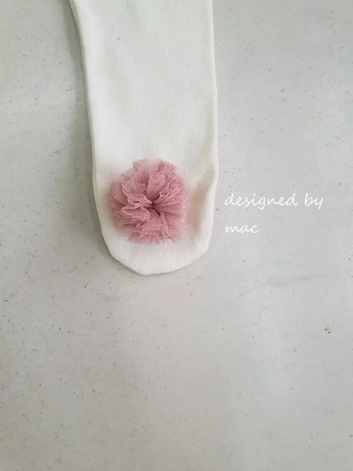 Mac - Korean Baby Fashion - #onlinebabyshop - Flower Foot Leggings - 3