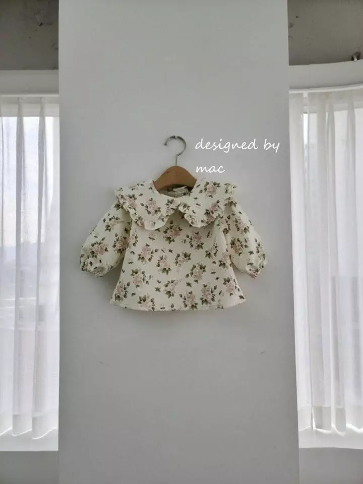 Mac - Korean Baby Fashion - #onlinebabyshop - Big Collar Blouse - 7