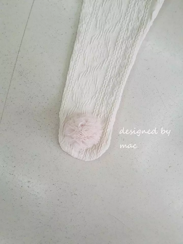 Mac - Korean Baby Fashion - #onlinebabyshop - Flower Foot Leggings - 4
