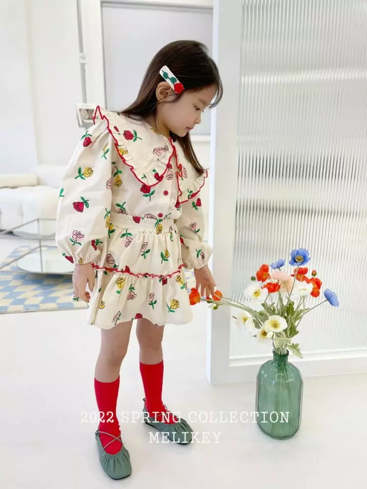 Melikey - Korean Children Fashion - #Kfashion4kids - Rose Frill Blouse - 10