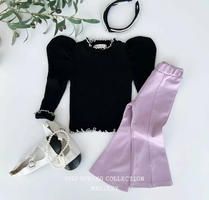 Melikey - Korean Children Fashion - #Kfashion4kids - Slit Bootscut Pants - 7