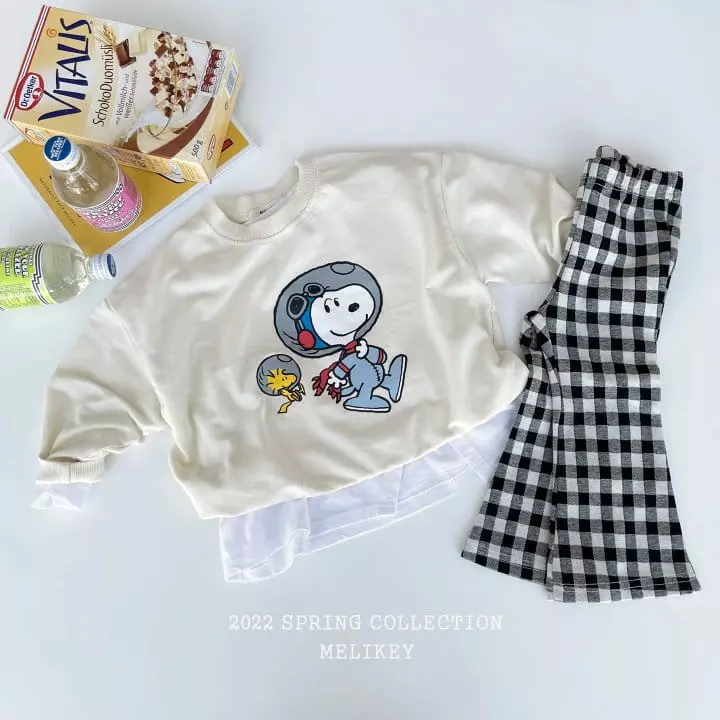 Melikey - Korean Children Fashion - #kidzfashiontrend - Big Check Bootscut Leggings - 4