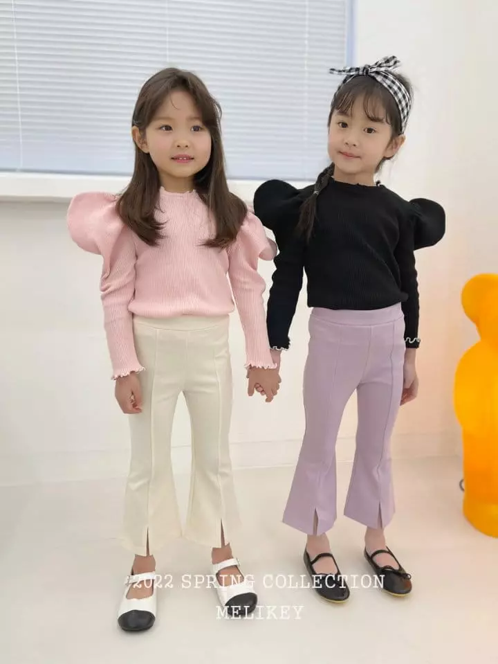 Melikey - Korean Children Fashion - #childofig - Nal Color Puff Tee - 7