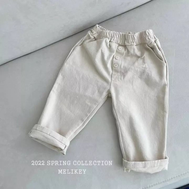 Melikey - Korean Children Fashion - #childrensboutique - 22 Button Baggy Pants - 12