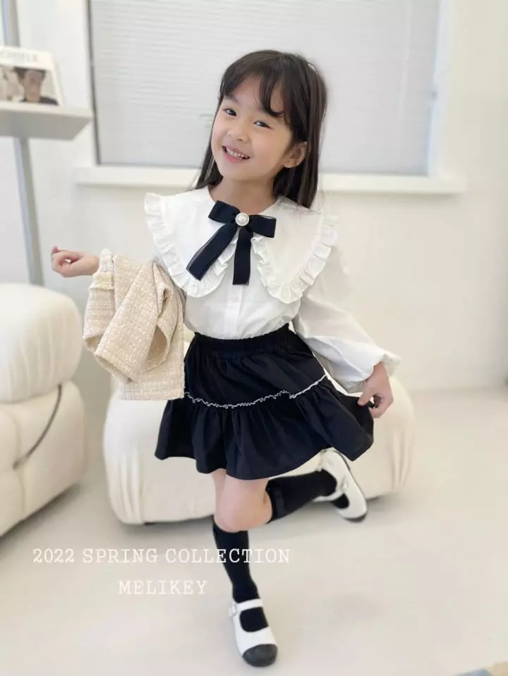 Melikey - Korean Children Fashion - #designkidswear - Basic Frill Blouse - 7