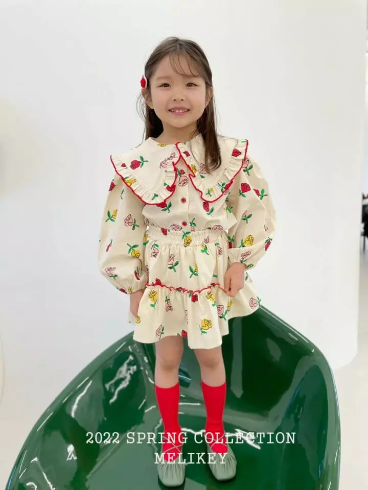 Melikey - Korean Children Fashion - #discoveringself - Rose Frill Blouse - 5