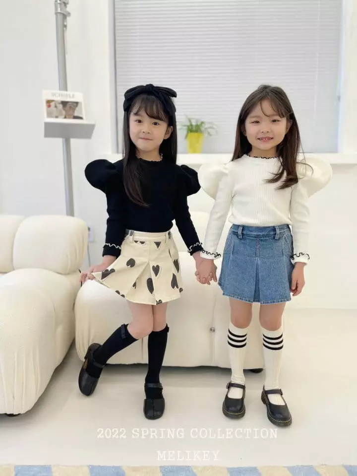 Melikey - Korean Children Fashion - #fashionkids - Nal Color Puff Tee - 12