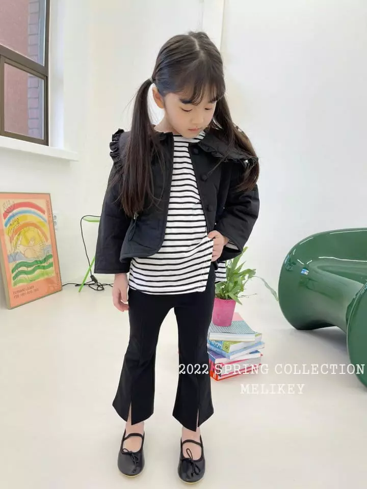 Melikey - Korean Children Fashion - #kidzfashiontrend - Quilting Collar Jacket - 2