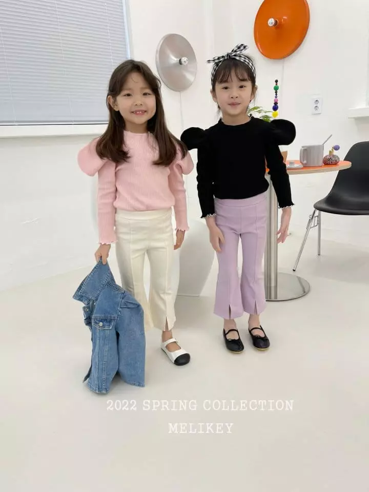 Melikey - Korean Children Fashion - #kidzfashiontrend - Nal Color Puff Tee