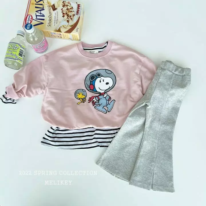 Melikey - Korean Children Fashion - #kidzfashiontrend - Slit Bootscut Pants - 6