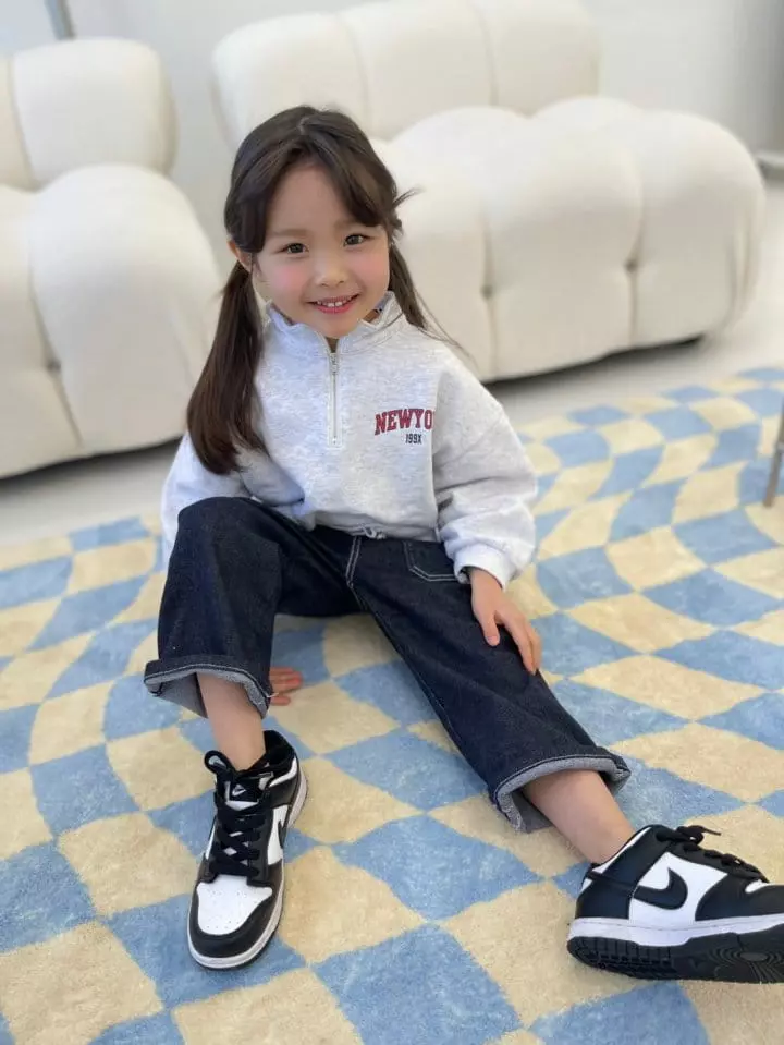 Melikey - Korean Children Fashion - #littlefashionista - New York Zip-up Sweatshirt - 5