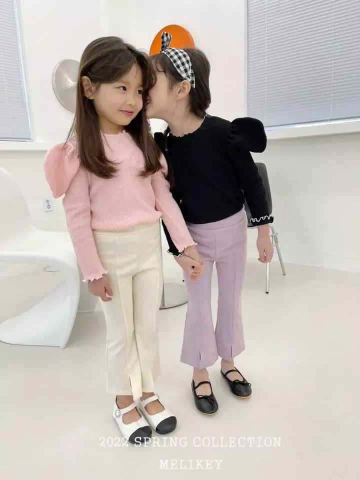 Melikey - Korean Children Fashion - #littlefashionista - Nal Color Puff Tee - 3