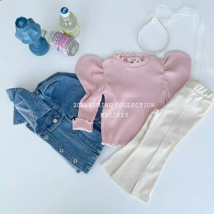 Melikey - Korean Children Fashion - #littlefashionista - Slit Bootscut Pants - 8