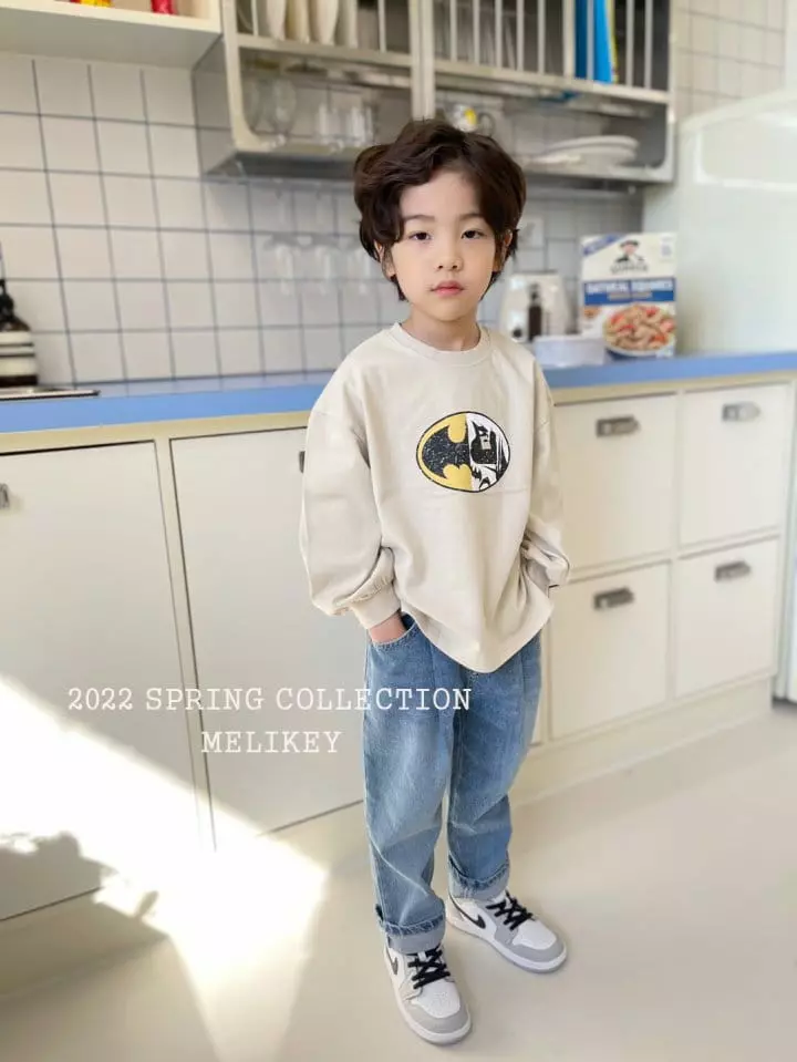 Melikey - Korean Children Fashion - #minifashionista - Denim Wrinkle Baggy Pants - 10
