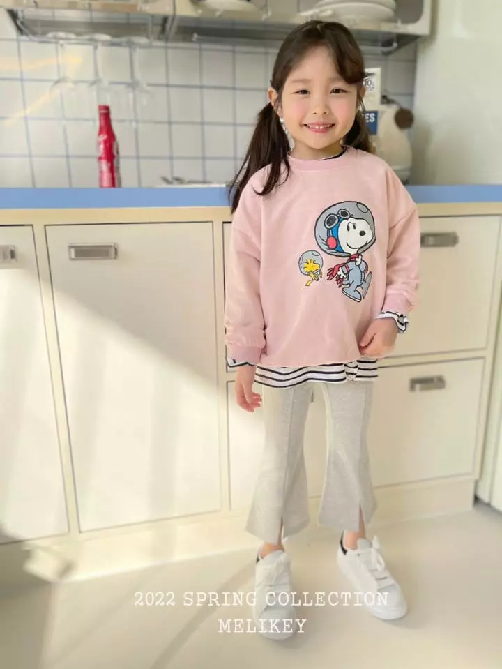 Melikey - Korean Children Fashion - #minifashionista - Slit Bootscut Pants - 10
