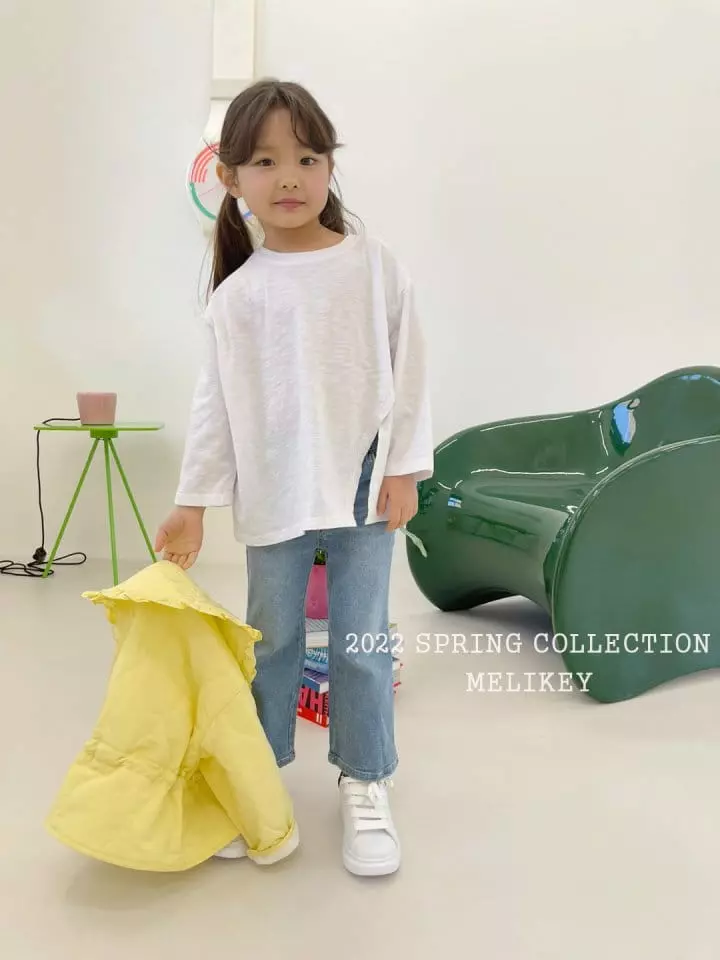 Melikey - Korean Children Fashion - #prettylittlegirls - Slup Slit Tee - 5