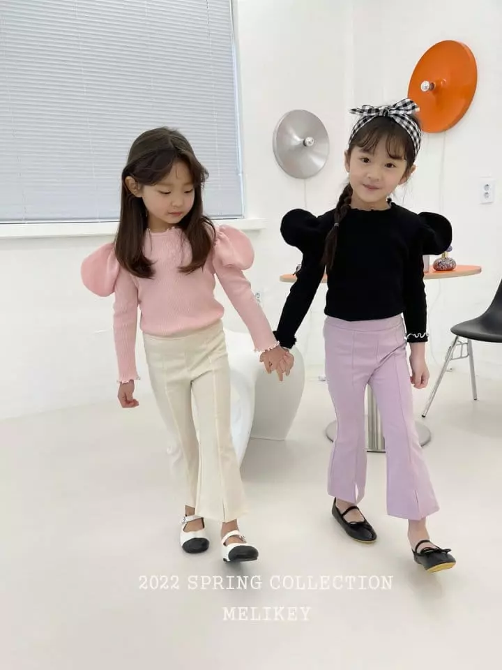 Melikey - Korean Children Fashion - #prettylittlegirls - Nal Color Puff Tee - 6