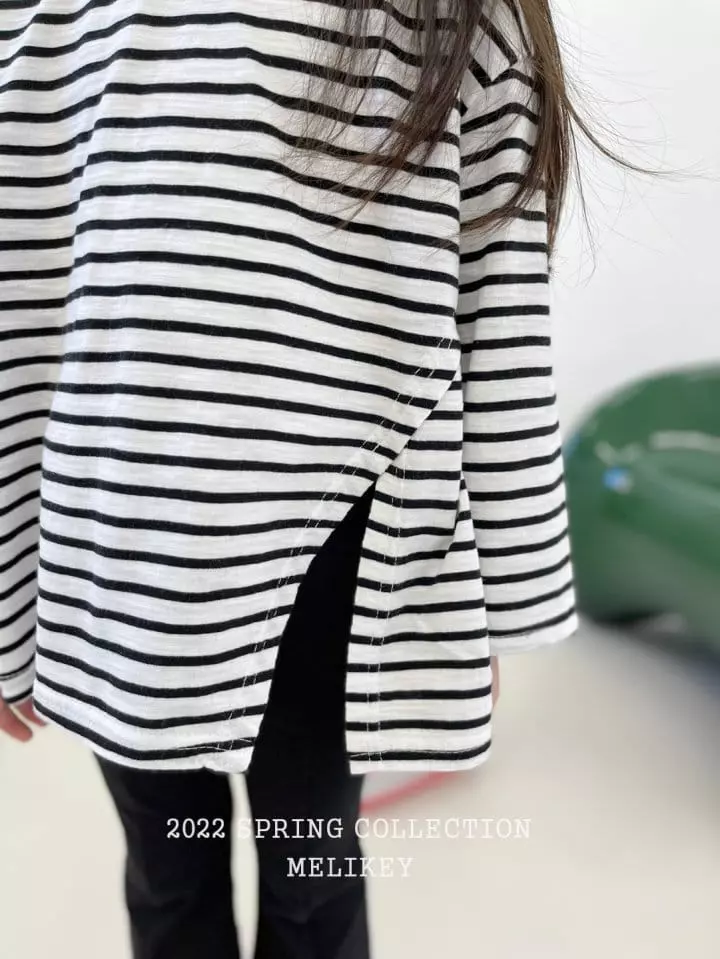 Melikey - Korean Children Fashion - #stylishchildhood - Slup Slit Tee - 8