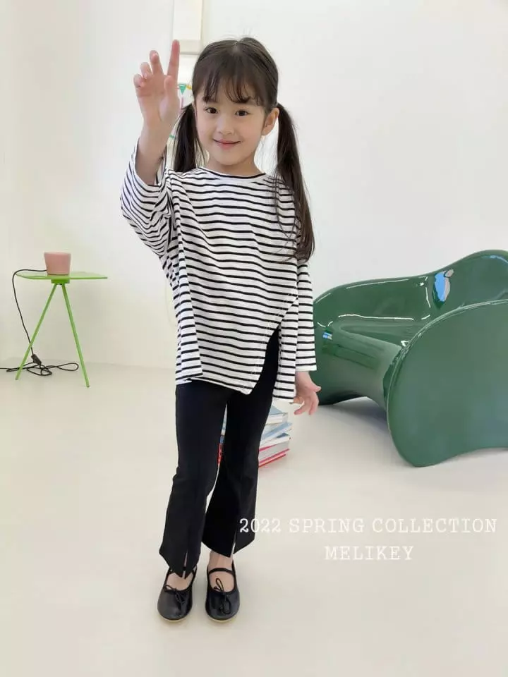Melikey - Korean Children Fashion - #todddlerfashion - Slup Slit Tee - 6