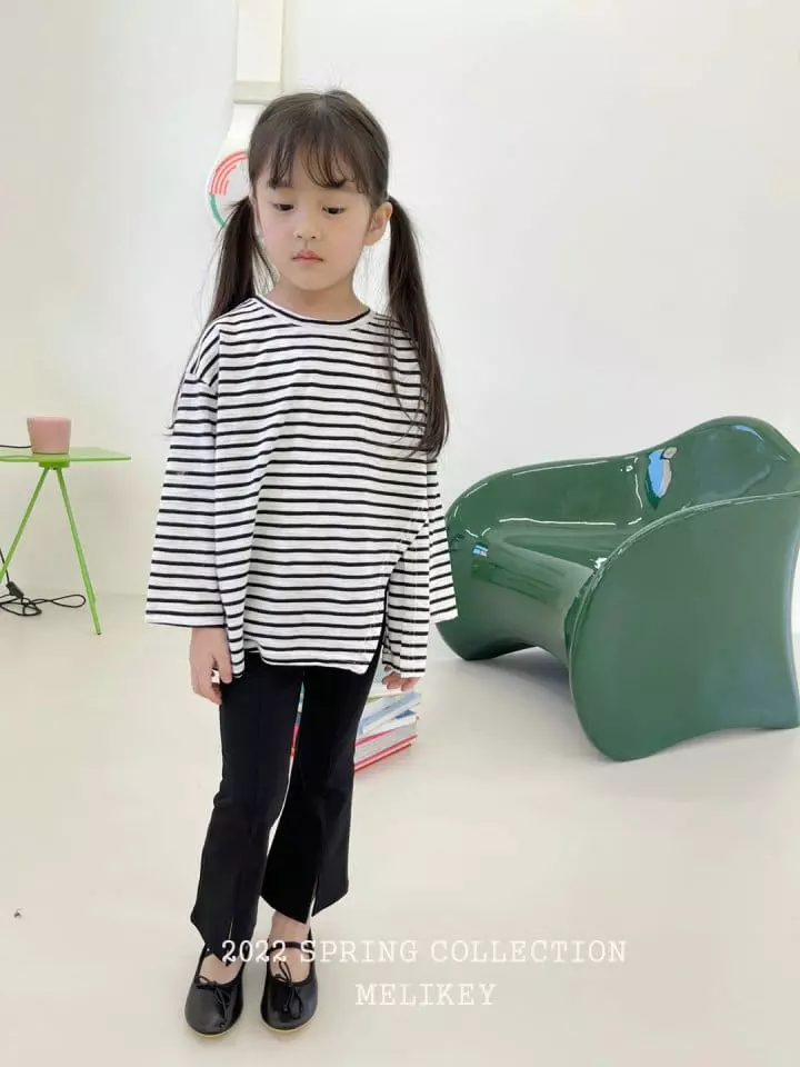 Melikey - Korean Children Fashion - #toddlerclothing - Slup Slit Tee - 7