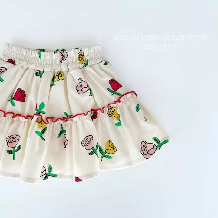 Melikey - Korean Children Fashion - #toddlerclothing - Rose3 Cancan Skirt