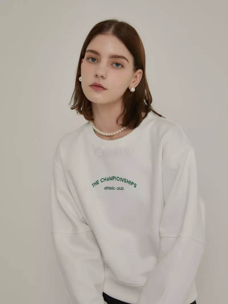 Mellor - Korean Women Fashion - #momslook - Tennis Sweatshirt